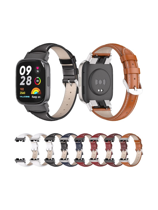 Mijobs Strap Leather Red (Redmi Watch 3)