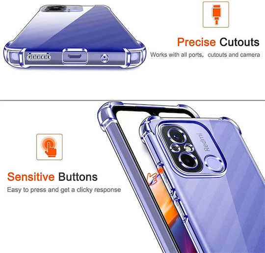 Techsuit Shockproof Clear Umschlag Rückseite Silikon Transparent (Moto E13)