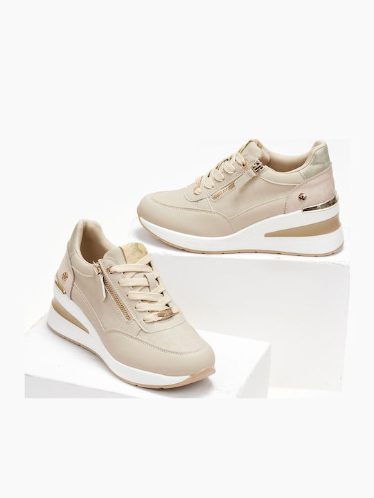 Damen Sneakers Beige