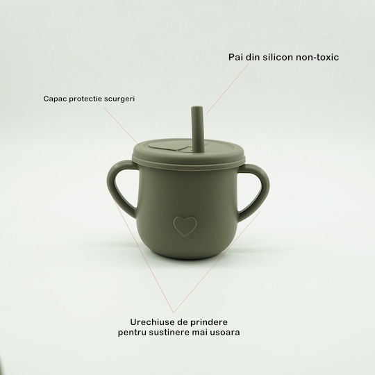 Set de hrănire din Silicon Verde 7buc