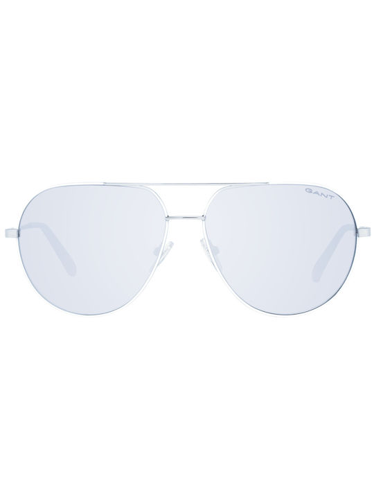 Gant Sonnenbrillen mit Silber Rahmen und Gray Verlaufsfarbe Linse GA7206 10B