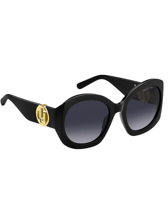 Marc Jacobs Women's Sunglasses with Black Plastic Frame and Black Gradient Lens MARC 722/S 807