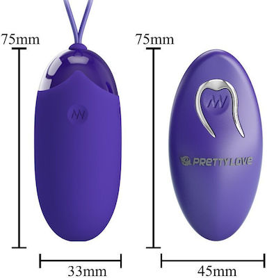 Pretty Love Analplug mit kabelloser Funktion und Vibration Lila D-237018