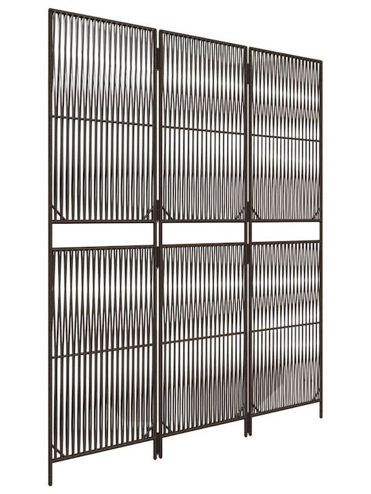 vidaXL Decorative Room Divider made of Rattan with 3 Panels 147x180cm
