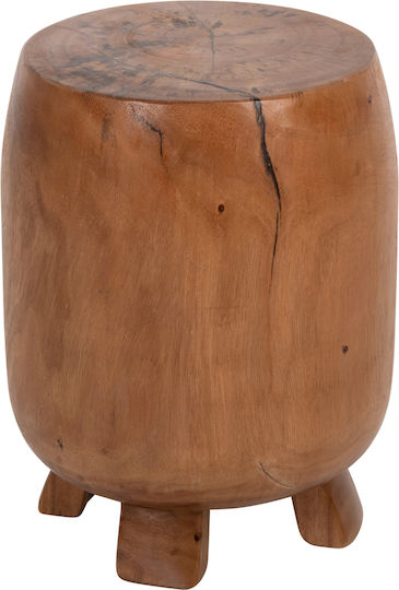 Hocker Für das Wohnzimmer Hölzernes Bozzo Natural 34x34x46cm