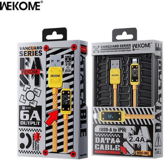 WK Wdc-06 USB-A zu Lightning Kabel 12W Gold 1m