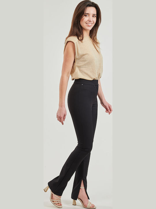 Damen Stoff Hose Schwarz