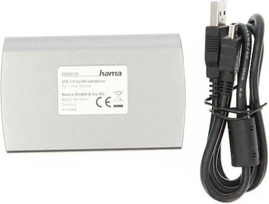 HAMA Card Reader USB 2.0 για CompactFlash Ασημί