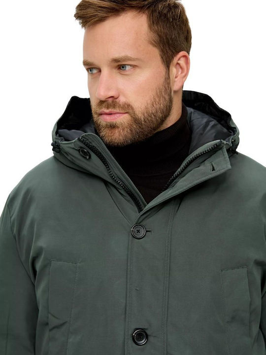 Winter Jacket Parka Khaki