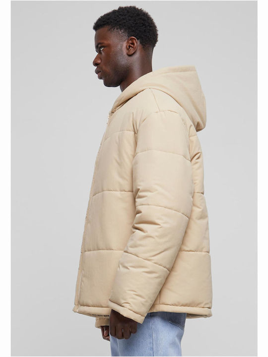 Urban Classics Men's Winter Puffer Jacket Beige