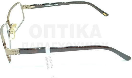 Lozza Metal Eyeglass Frame Silver VL2021S R80S