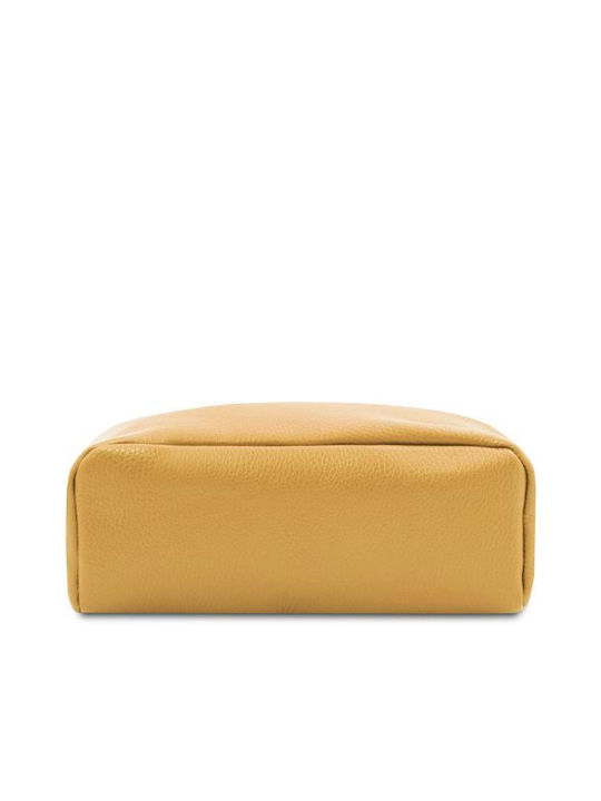 De piele Geantă de damă Rucsac Galbenă