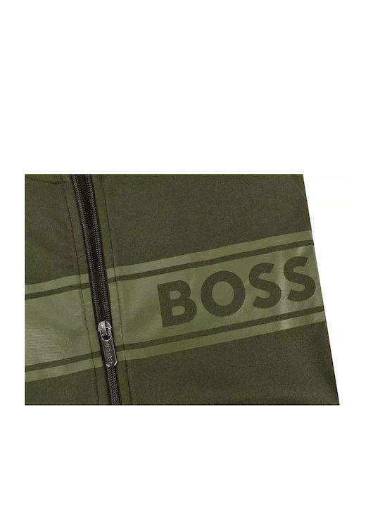 Hugo Boss Jachetă cu fermoar pentru bărbați Green Way