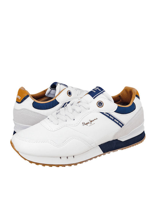 London Court Ανδρικά Sneakers Ασπρο