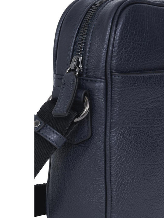 Piele Geantă pentru bărbați De umăr / tip crossbody Albastru marin