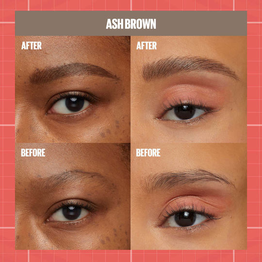 Maybelline Build-a-brow 2 Easy Steps Eyebrow Pencil Ash Brown