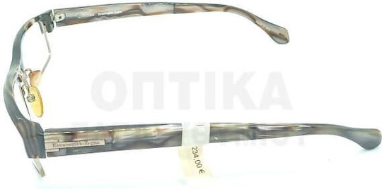 Zegna Men's Acetate Brown Prescription Eyeglass Frame EZ3138 568