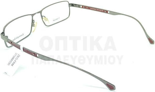 Zegna Bărbați Metalic Rame Ochelari Argintiu EZ3549 549