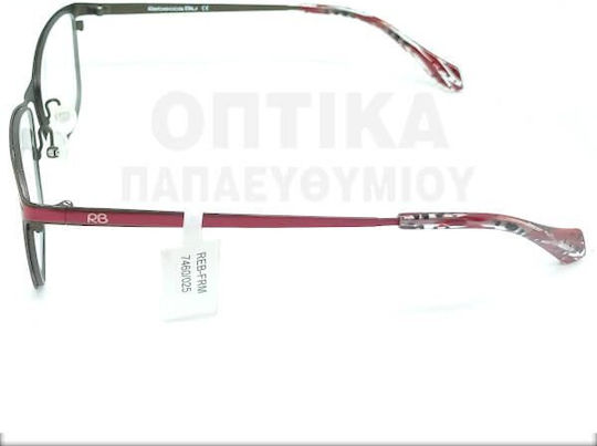 Rebecca Blu Damen Metallisches Brillengestell Katzenauge Rote RB7460 RW02