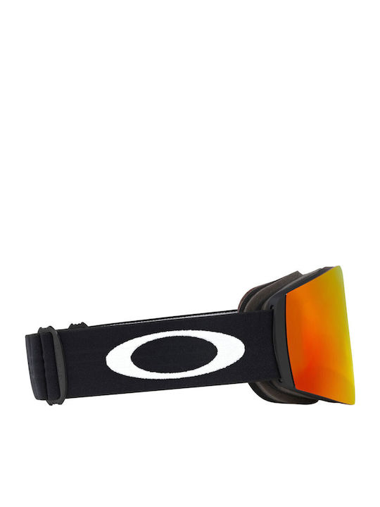 Oakley Fall Line Ski & Snowboard Goggles Kids Black with Lens in Red Color