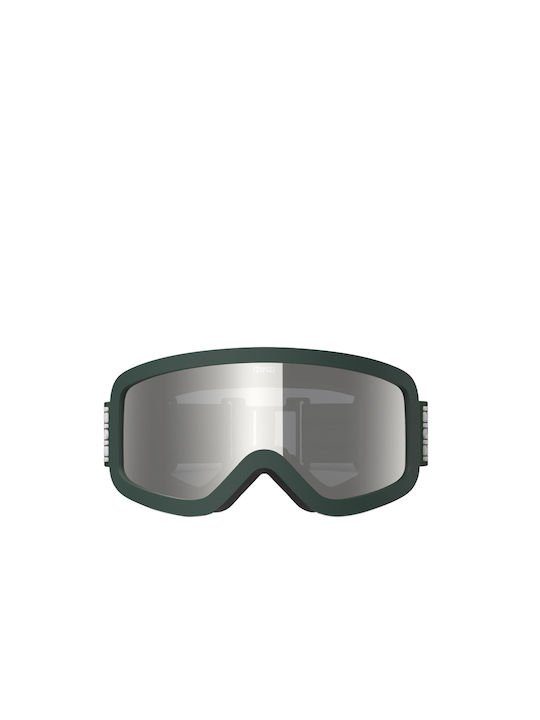 Izipizi Snow Ski- und Snowboardbrille Erwachsene Grüne mit Spiegelobjektiv in Schwarz