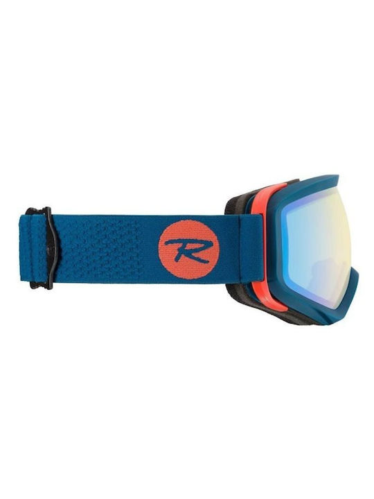Rossignol Ace Μάσκα Σκι & Snowboard Ενηλίκων Μπλε με Φακό Καθρέπτη σε Μπλε Χρώμα