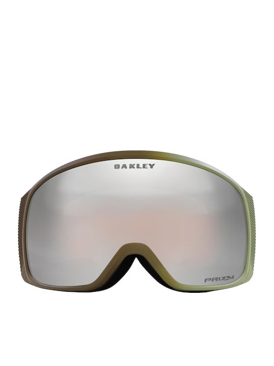 Oakley Flight Tracker Μάσκα Σκι & Snowboard Ενηλίκων Πράσινη με Φακό Καθρέπτη σε Γκρι Χρώμα Oakley Flight Tracker Μάσκα Σκι & Snowboard Ενηλίκων Πράσινη με Φακό Καθρέπτη σε Γκρι Χρώμα
