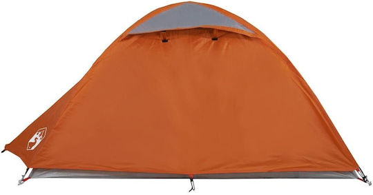 vidaXL Καλοκαιρινή Σκηνή Camping Κόκκινη με Διπλό Πανί για 2 Άτομα 254x135x112εκ.