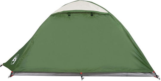 vidaXL Καλοκαιρινή Σκηνή Camping Πράσινη με Διπλό Πανί για 2 Άτομα 214x130x107εκ.