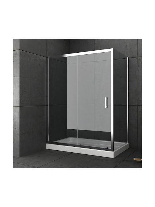 Orabella Energy Easy Fix 30256 Kabine für Dusche mit Schieben Tür 70x80x180cm Klarglas