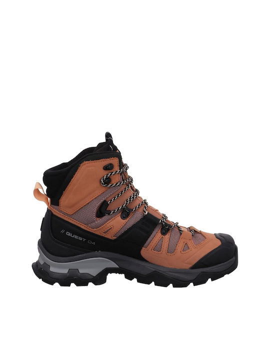 Salomon Quest 4 Women's Hiking Boots Waterproof with Gore-Tex Membrane Brown