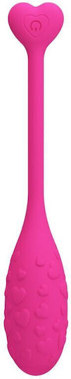 Pretty Love Fisher Vibrator Egg with Remote Control 11.43cm Pink