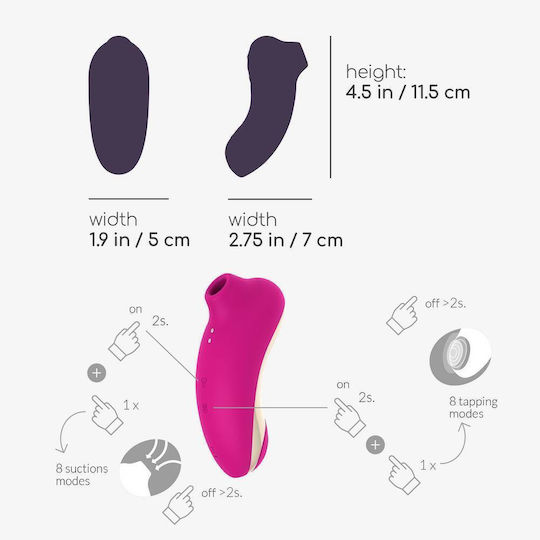 Crushious Supernova Clitoral Vibrator 11.5cm Pink