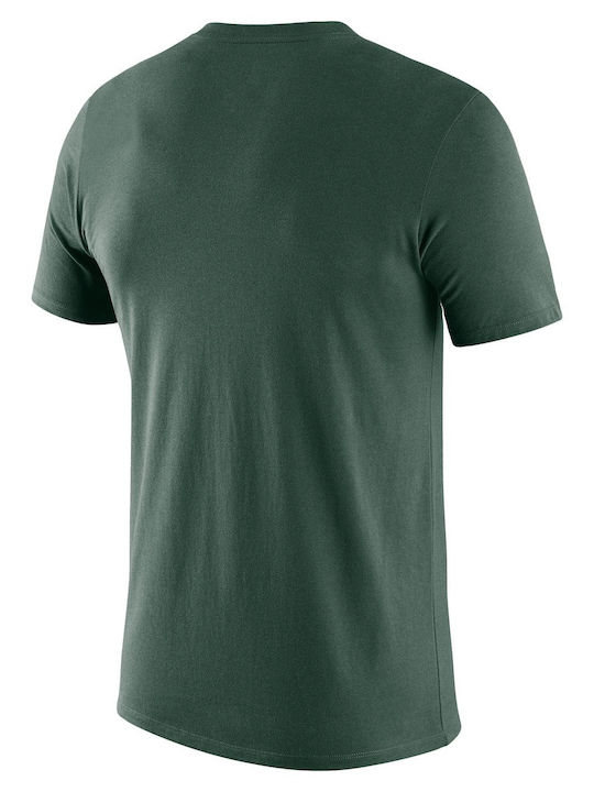 Nike Bucks Bluza Sportivă pentru Bărbați cu Mânecă Scurtă Verde