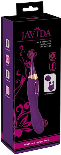Javida Doppelter Vibrator 23cm Lila