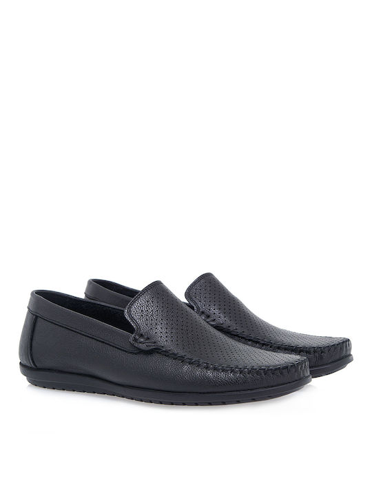 Giovanni Morelli Men's Piele Mocasini Negru