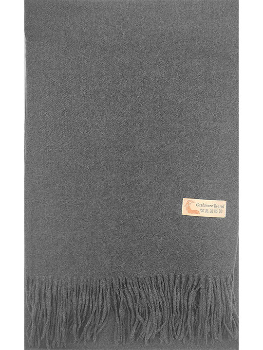 Unisex Pashmina Classic Cashmere - Unifarben - Grau