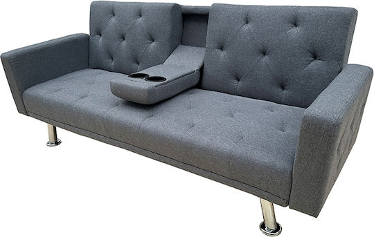 Zita Plus Dreisitzer Sofa Bett Grau 188x88x79cm