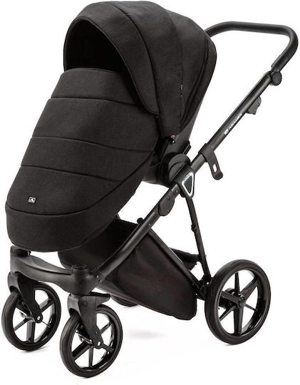 Adamex Belissa Special Edition Verstellbar 2 in 1 Baby Kinderwagen Geeignet für Neugeborene Schwarz
