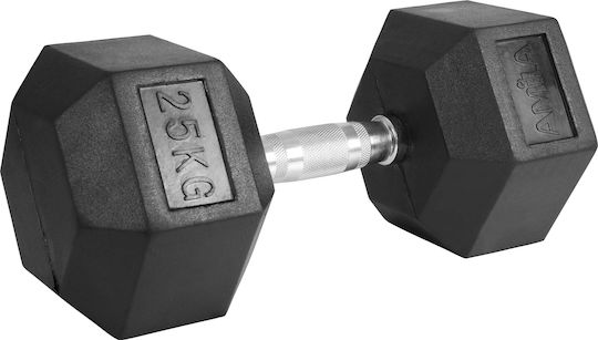 AMILA Βαράκι Εξάγωνο Λαστιχένιο 1 x 37.50kg