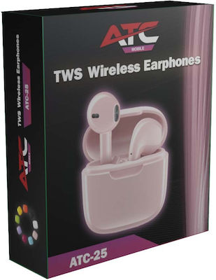 ATC ATC-25 In-ear Bluetooth Handsfree Earphones with Charging Case Pink