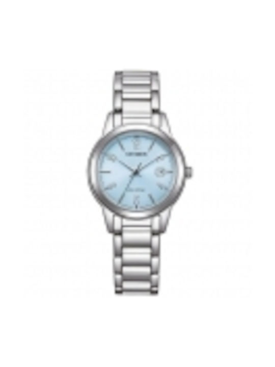 Citizen Eco-drive Watch with Silver Metal Bracelet