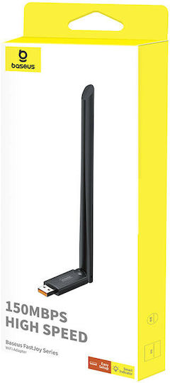 Baseus FastJoy USB Адаптер За Мрежа С Безжично Свързване Wi-Fi 150Mbps