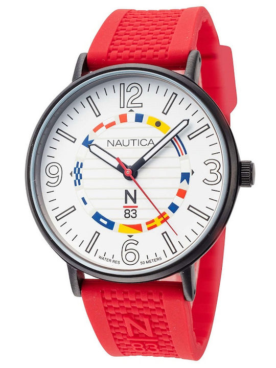 Nautica N83 Ρολόι Μπαταρίας με Καουτσούκ Λουράκι Nautica N83 Ρολόι Μπαταρίας με Καουτσούκ Λουράκι