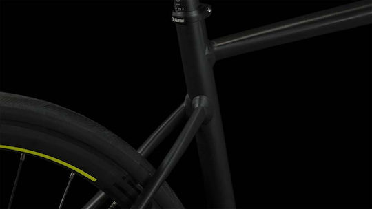 CUBE Attain Race 28" 2024 Μαύρο Ποδήλατο Δρόμου με 10 Ταχύτητες και Μηχανικά Δισκόφρενα