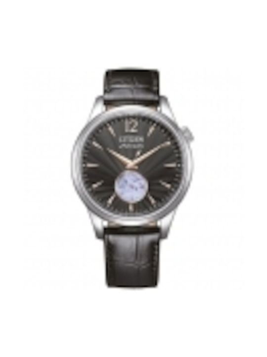 Citizen Watch Automatic with Black Leather Strap