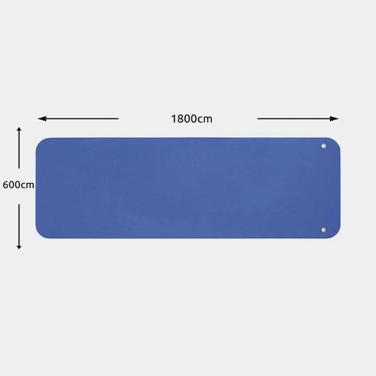 AMILA Covor de exerciții fizice Antrenament/Fitness Albastru (180x60x0.8cm)