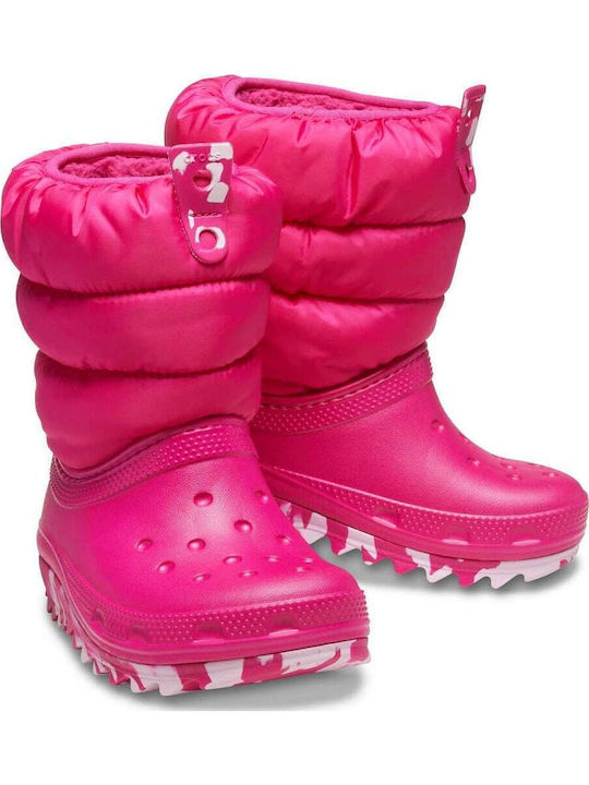 Classic Neo Puff Boot Kids Snow Boots Fuchsia