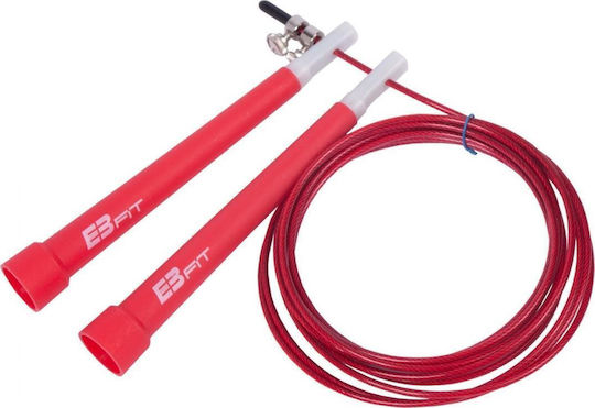 EB Fit Speed light Σχοινάκι Γυμναστικής με Βάρος 3m Κόκκινο με Ρυθμιζόμενο Μήκος 300cm