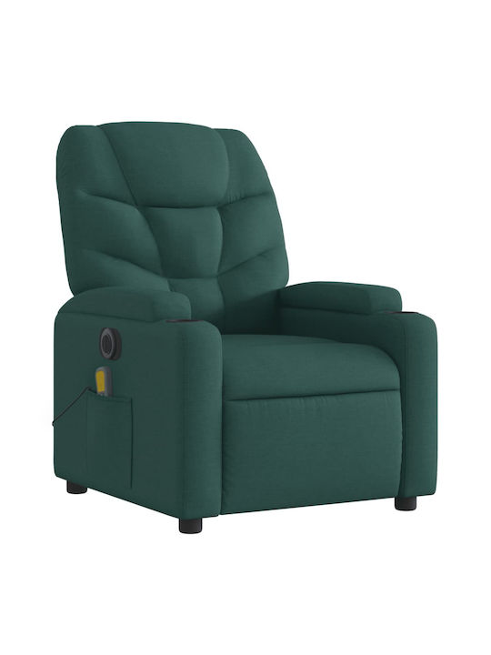 Fotoliu Relax Masaj cu Puf Sc. Green 74x89x100cm